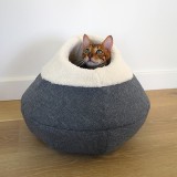 Kassipesa Round Cosy Plush Cat Cave