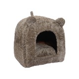 Brown Teddy Bear Cat Bed - Kassivoodi